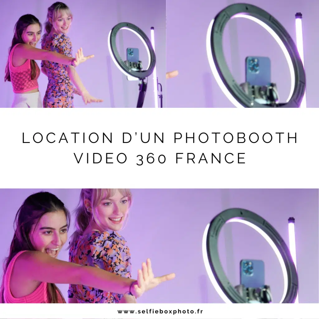 Location d'un Photobooth video 360 france