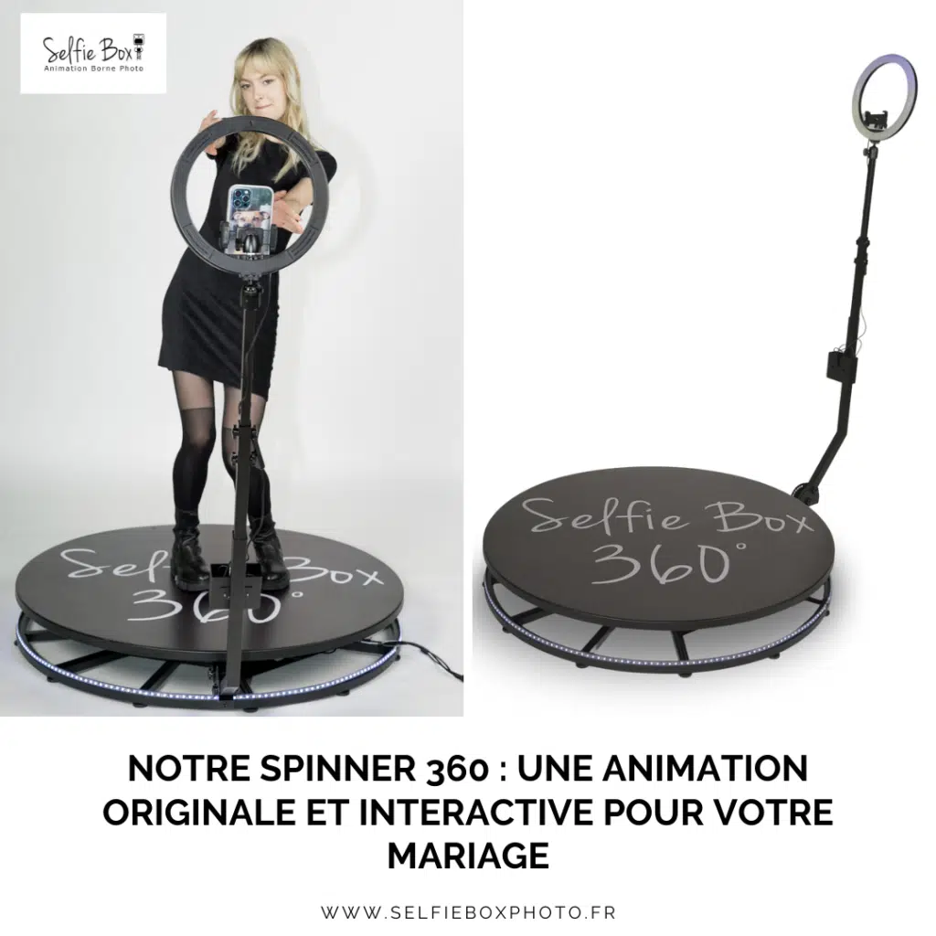 Notre spinner 360 : une animation originale et interactive pour votre mariage