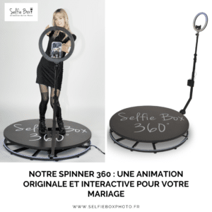 Notre spinner 360 : une animation originale et interactive pour votre mariage