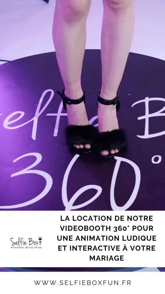 La location de notre videobooth 360° pour une animation ludique et interactive à votre mariage